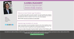 Desktop Screenshot of juristische-uebersetzungen-rueckert.de